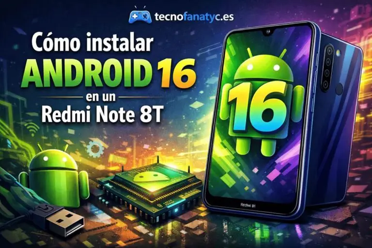 Cómo instalar Android 16 en un Redmi Note 8T