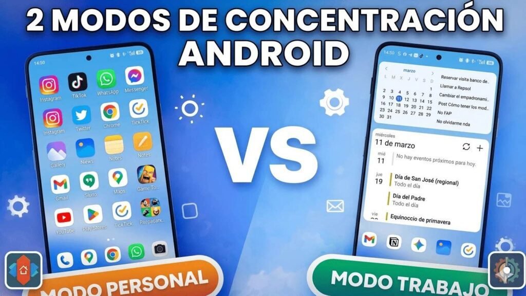Cómo crear modos de concentración en Android