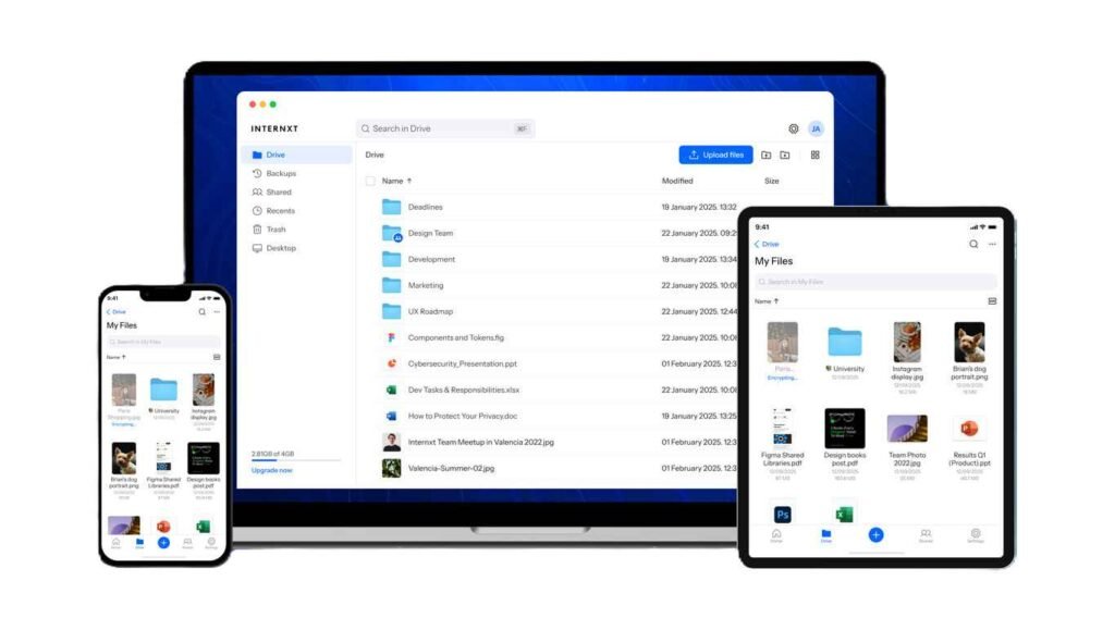 Los mejores almacenamientos en la nube-Internxt