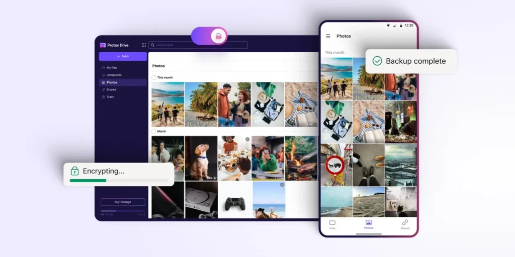 Los mejores almacenamientos en la nube-proton drive