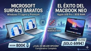 Microsoft Surface baratos: la respuesta al MacBook Neo