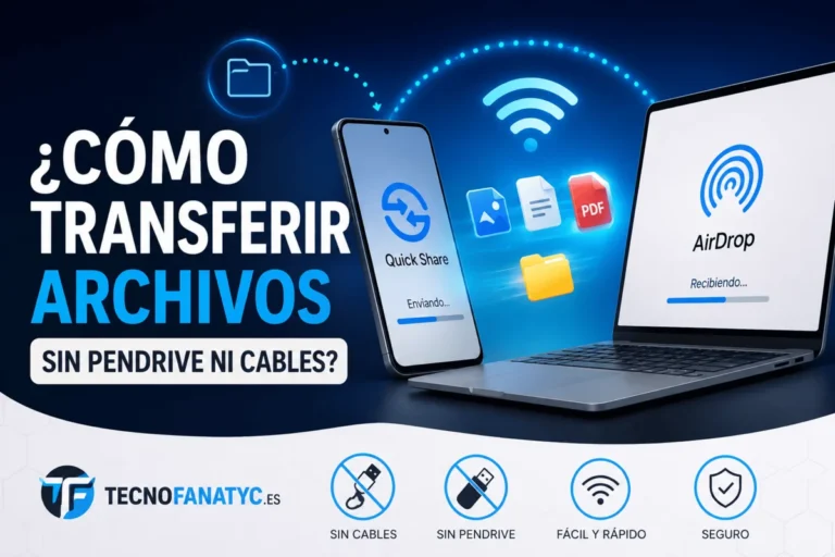 ¿Cómo transferir archivos sin pendrive ni cables?